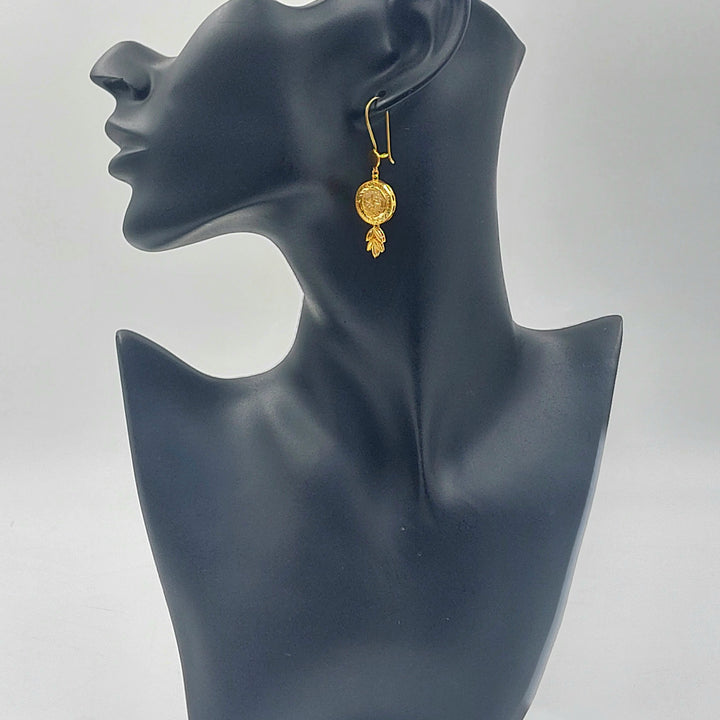 21K حلق شنكل رشادي-مجوهرات الشيخ سعيد-Saeed Jewelry 