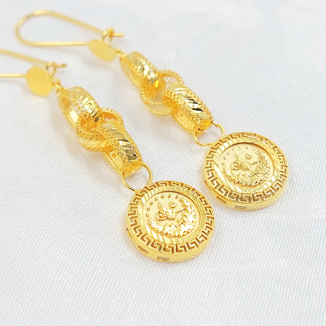 21K حلق شنكل رشادي-مجوهرات الشيخ سعيد-Saeed Jewelry 