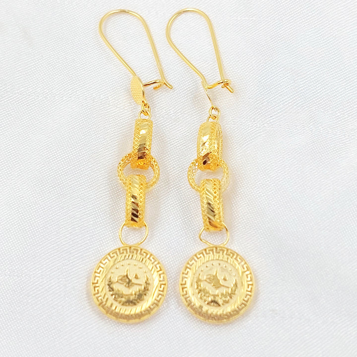 21K حلق شنكل رشادي-مجوهرات الشيخ سعيد-Saeed Jewelry 