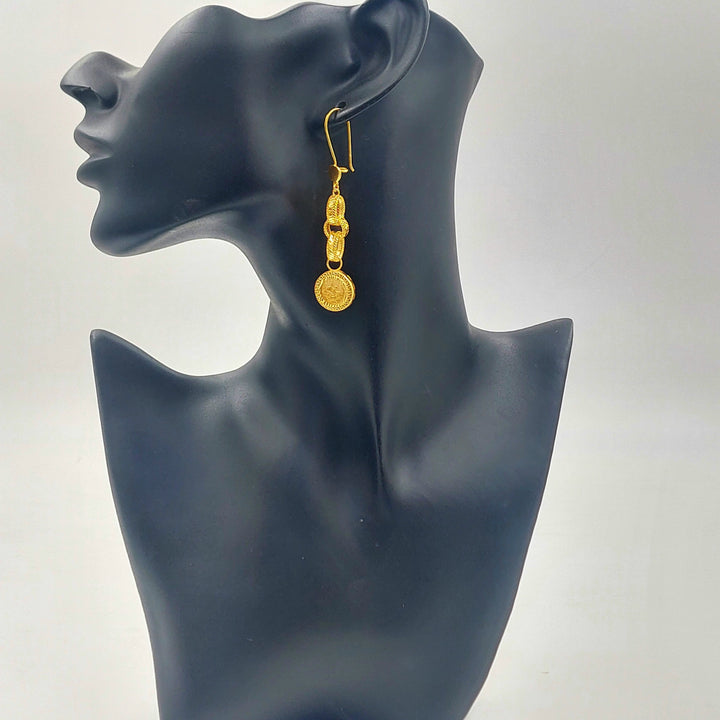 21K حلق شنكل رشادي-مجوهرات الشيخ سعيد-Saeed Jewelry 