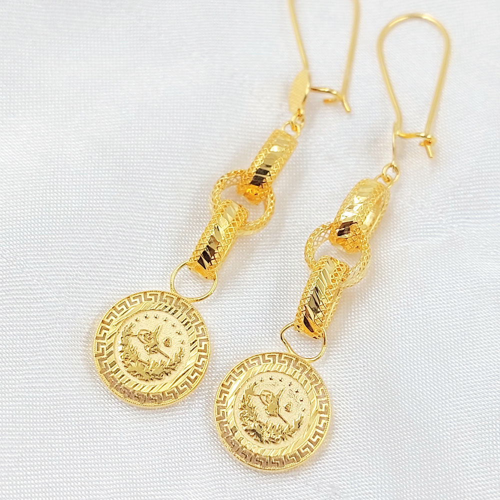 21K حلق شنكل رشادي-مجوهرات الشيخ سعيد-Saeed Jewelry 