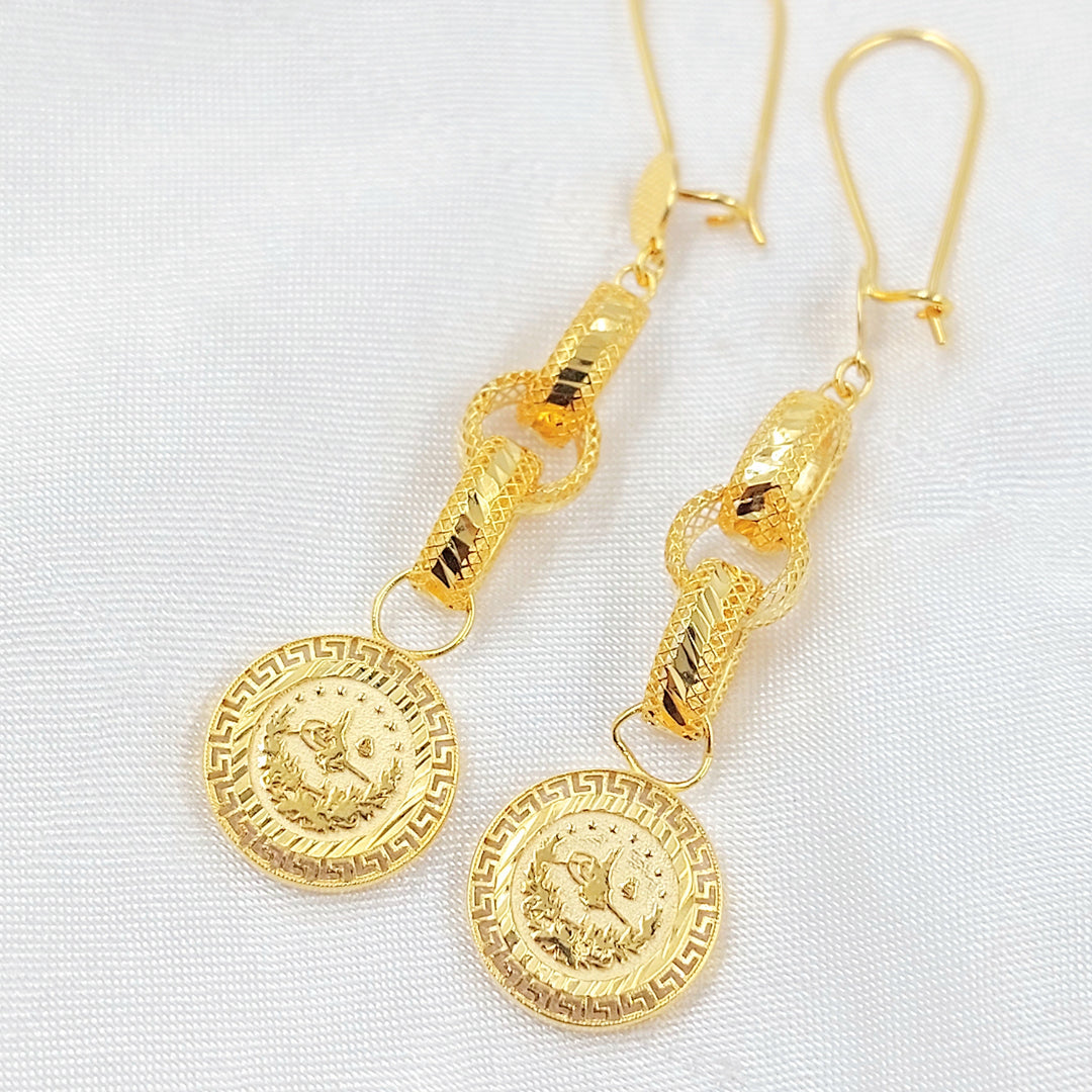 21K حلق شنكل رشادي-مجوهرات الشيخ سعيد-Saeed Jewelry 
