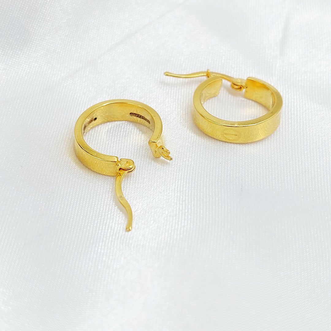 21K حلق ذبلة رشادي-مجوهرات الشيخ سعيد-Saeed Jewelry 