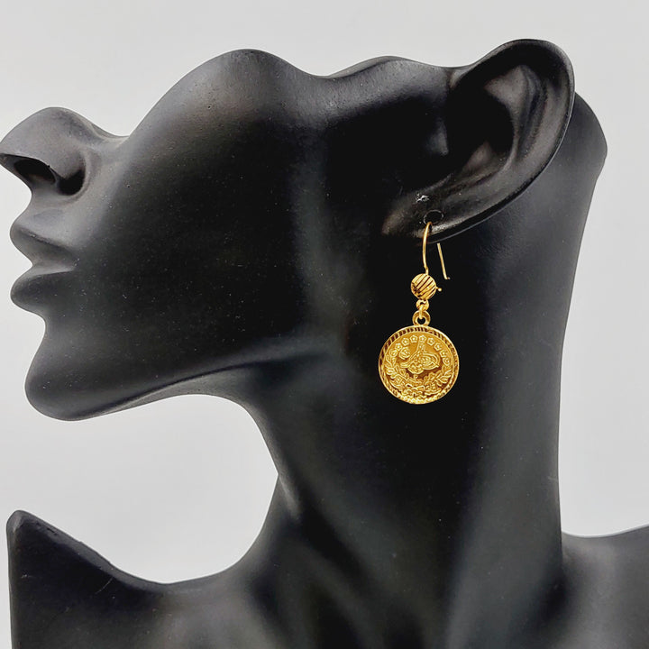 21K حلق رشادي-مجوهرات الشيخ سعيد-Saeed Jewelry 