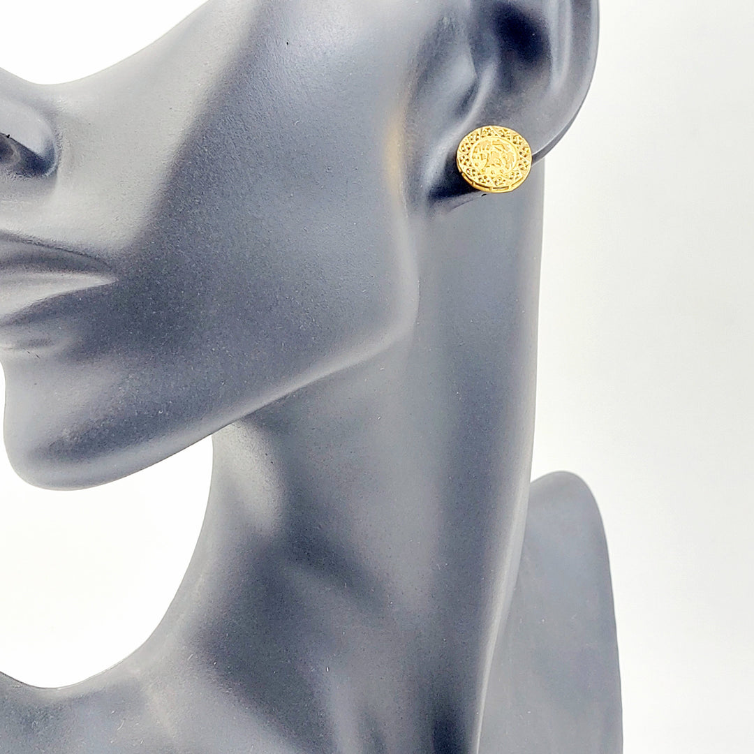 21K حلق ذبلة رشادي-مجوهرات الشيخ سعيد-Saeed Jewelry 