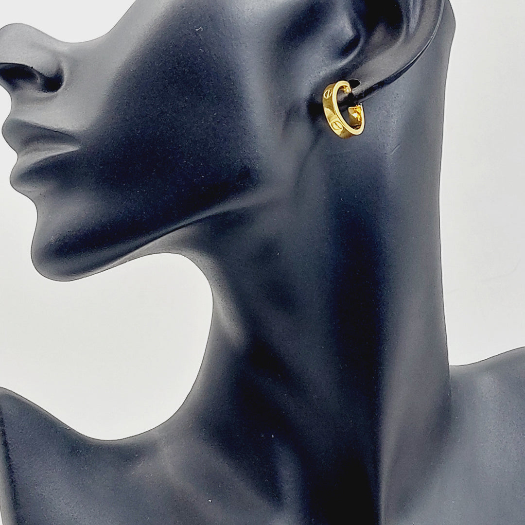 21K حلق ذبلة رشادي-مجوهرات الشيخ سعيد-Saeed Jewelry 