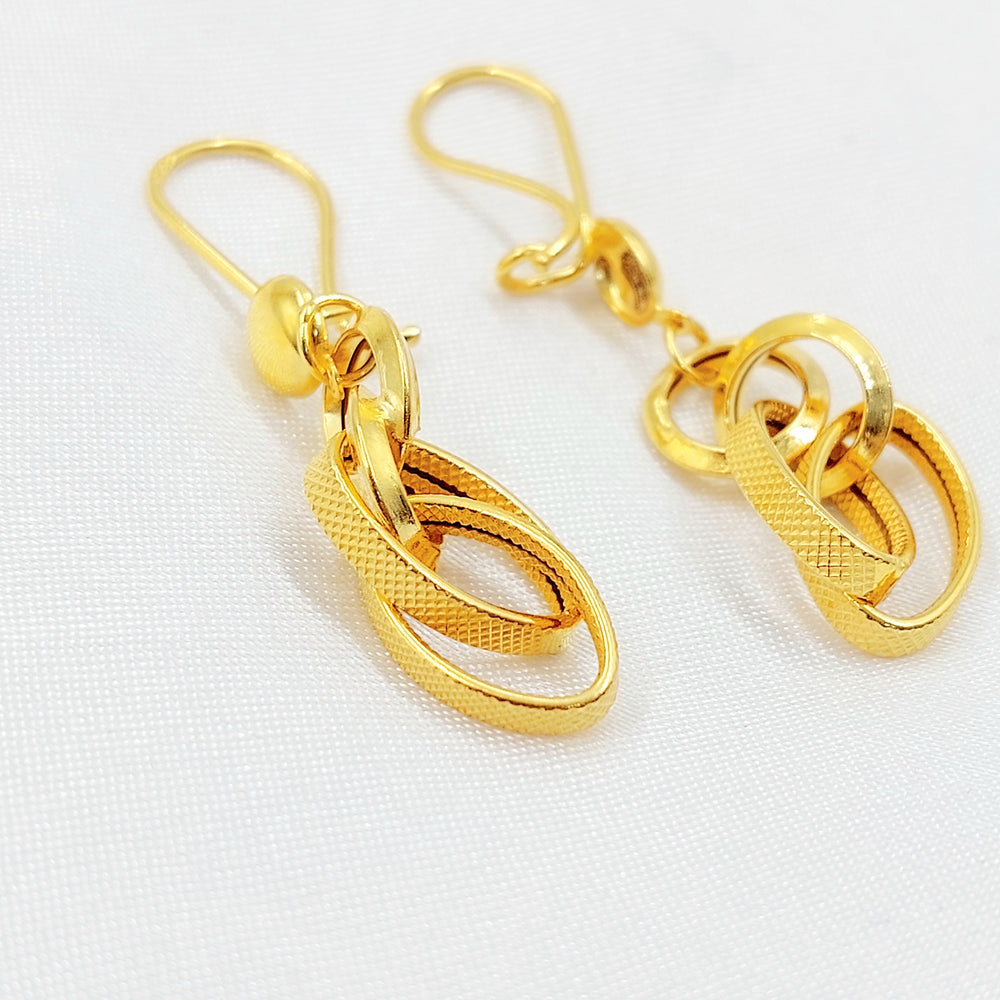 Shankle Virna Earrings Made of 21K Gold by Saeed Jewelry 