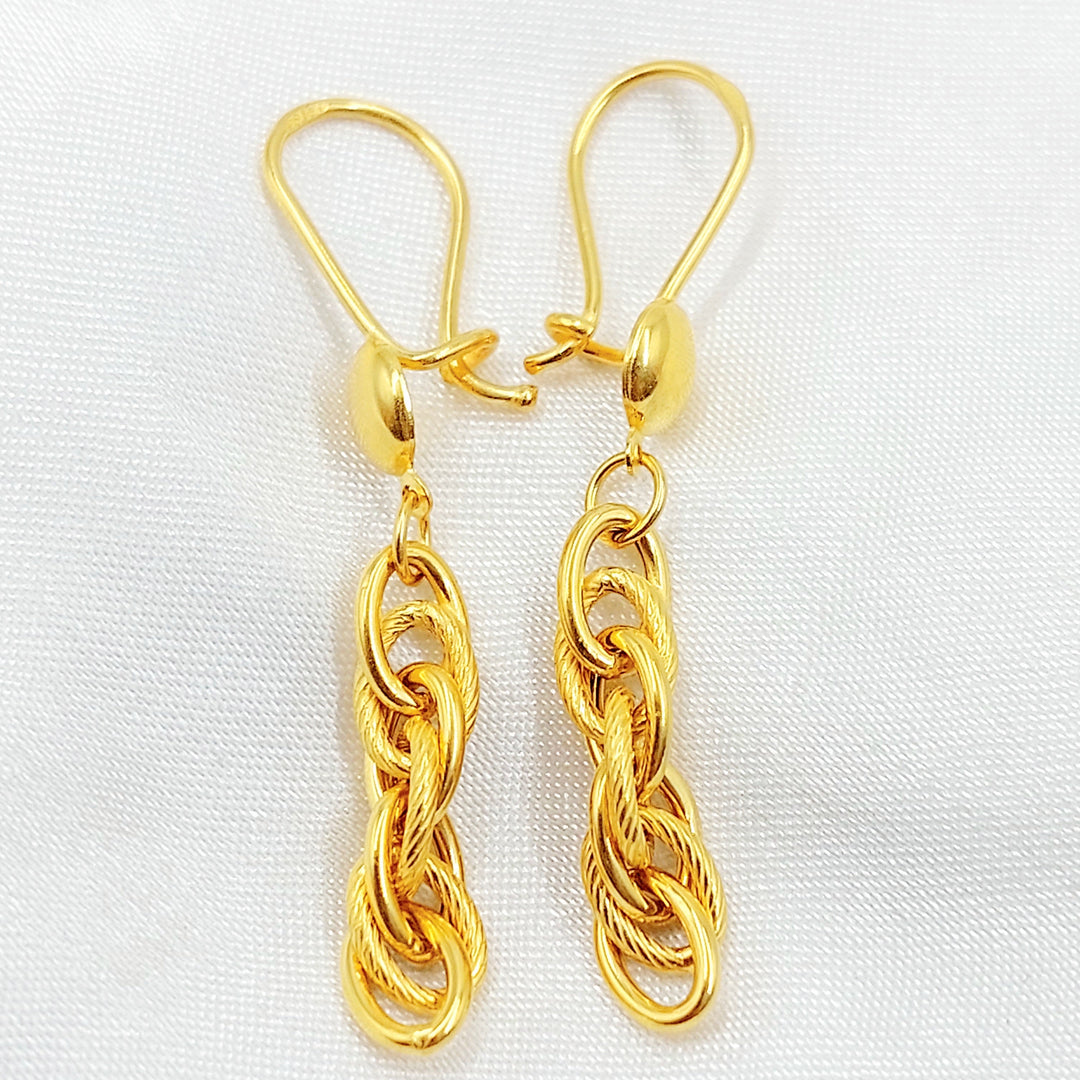 Shankle Virna Earrings Made of 21K Gold by Saeed Jewelry 