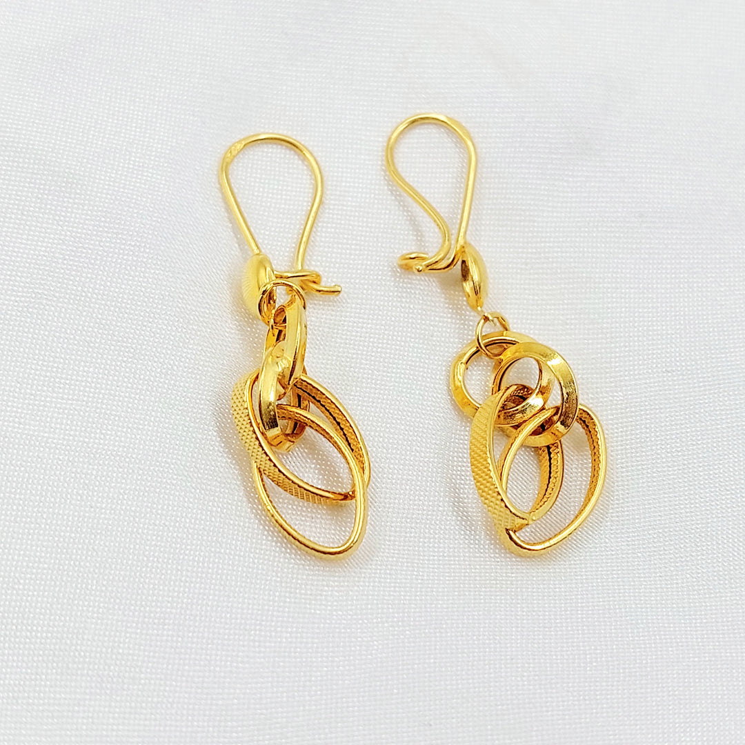 Shankle Virna Earrings Made of 21K Gold by Saeed Jewelry 