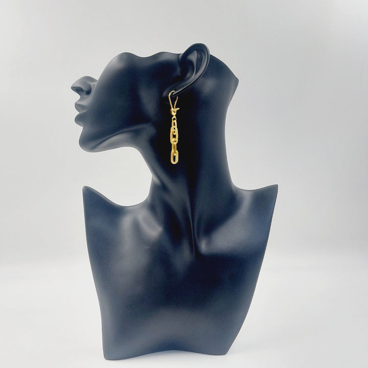 21K حلق فيرنا شنكل-مجوهرات الشيخ سعيد-Saeed Jewelry 