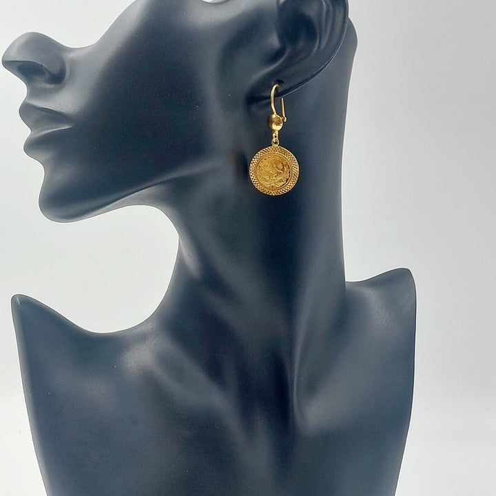 21K حلق رشادي شنكل-مجوهرات الشيخ سعيد-Saeed Jewelry 