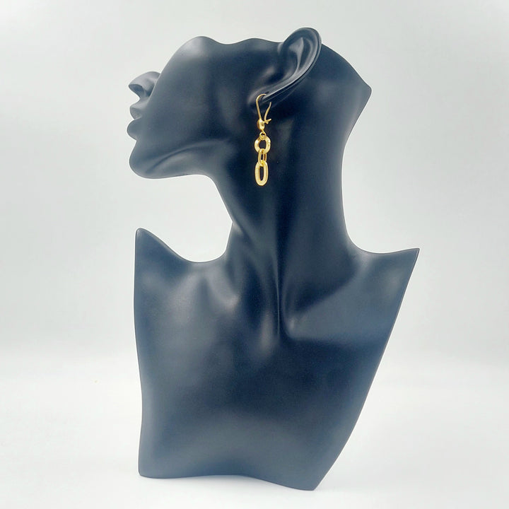 21K حلق فيرنا شنكل-مجوهرات الشيخ سعيد-Saeed Jewelry 