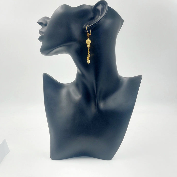 21K حلق مسبحة شنكل-مجوهرات الشيخ سعيد-Saeed Jewelry 