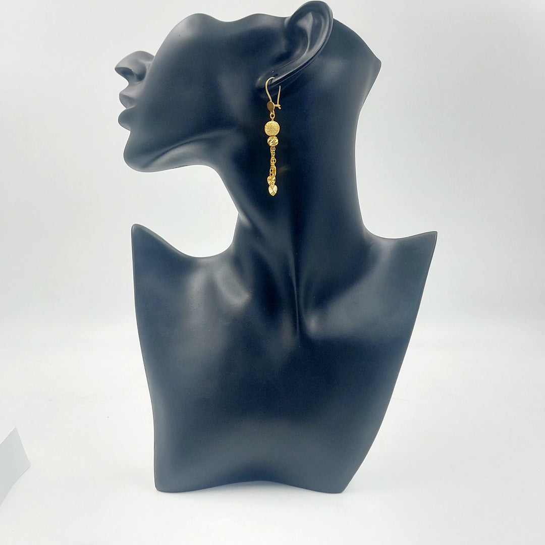 21K حلق مسبحة شنكل-مجوهرات الشيخ سعيد-Saeed Jewelry 