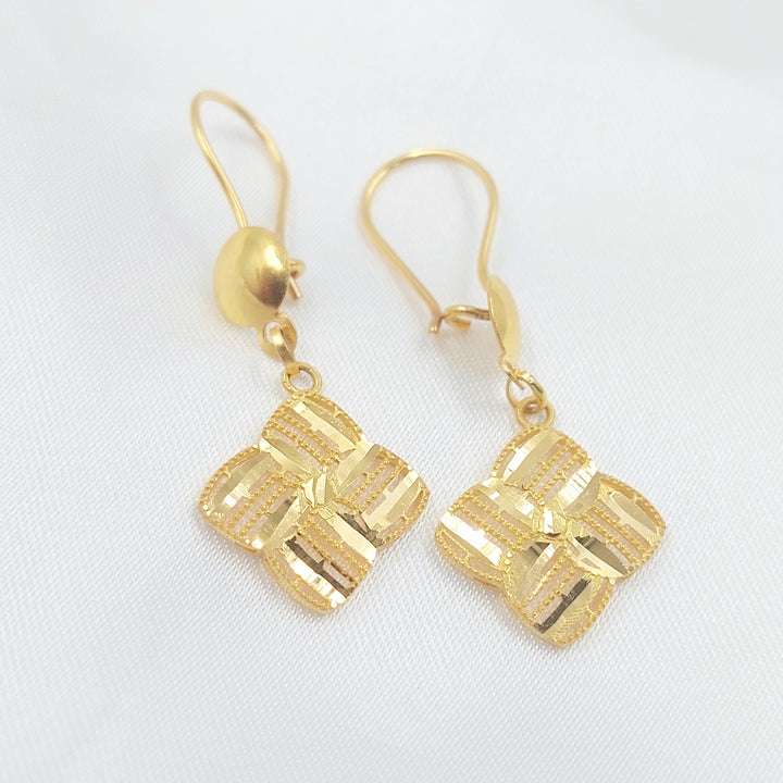 21K حلق شنكل-مجوهرات الشيخ سعيد-Saeed Jewelry 