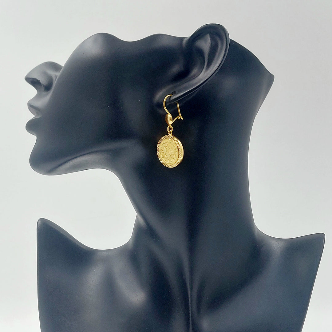 21K حلق رشادي شنكل-مجوهرات الشيخ سعيد-Saeed Jewelry 