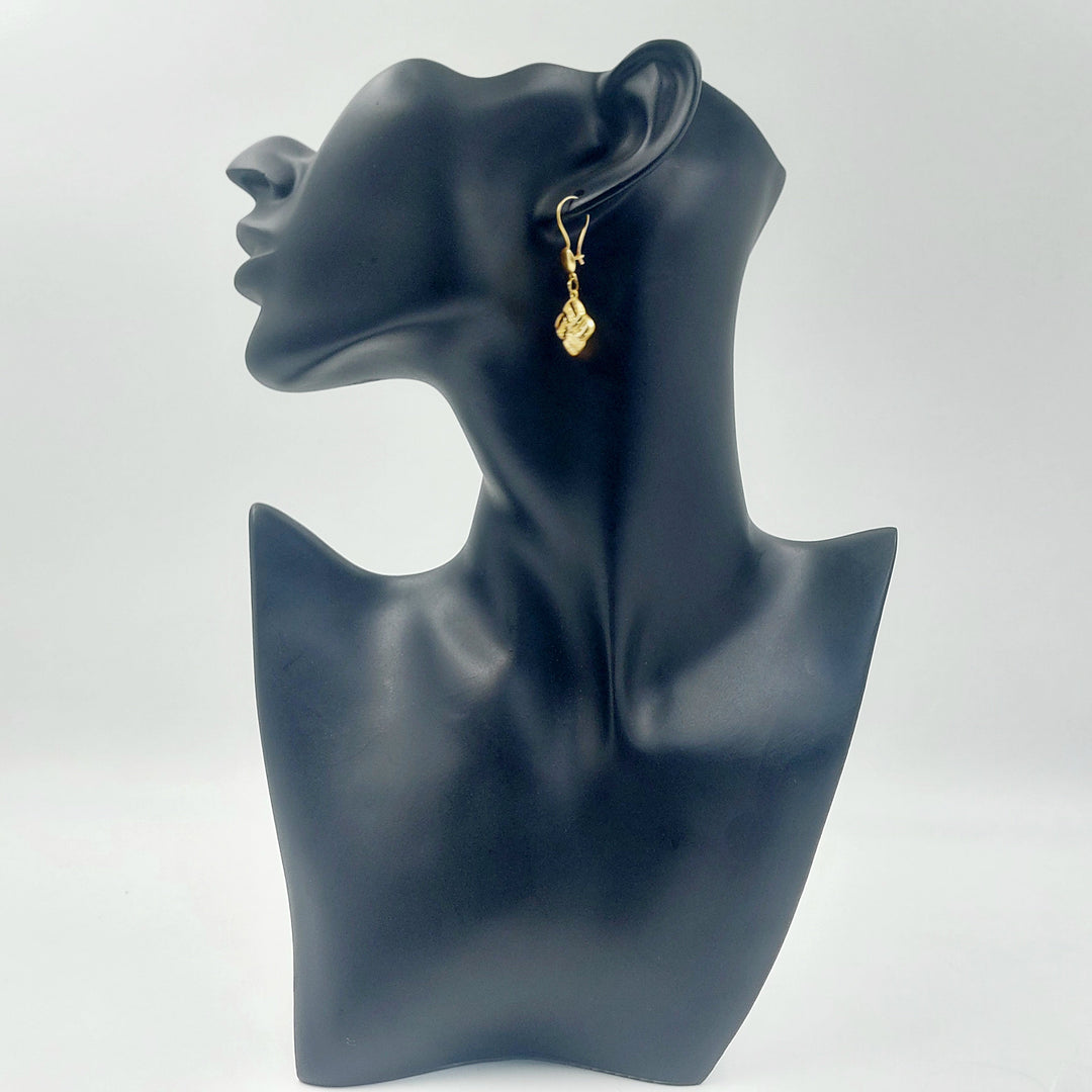 21K حلق شنكل-مجوهرات الشيخ سعيد-Saeed Jewelry 