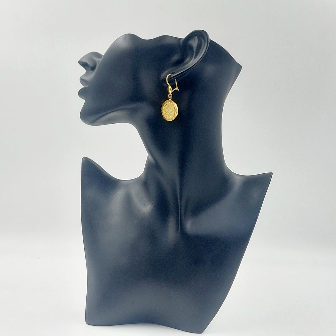 21K حلق رشادي شنكل-مجوهرات الشيخ سعيد-Saeed Jewelry 