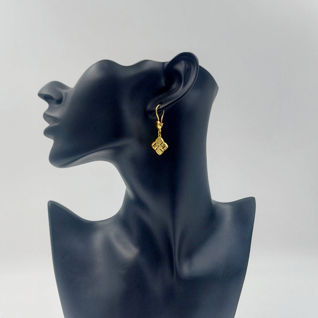 21K حلق شنكل-مجوهرات الشيخ سعيد-Saeed Jewelry 