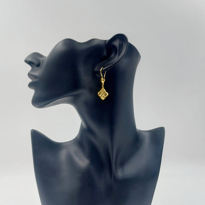 21K حلق شنكل-مجوهرات الشيخ سعيد-Saeed Jewelry 