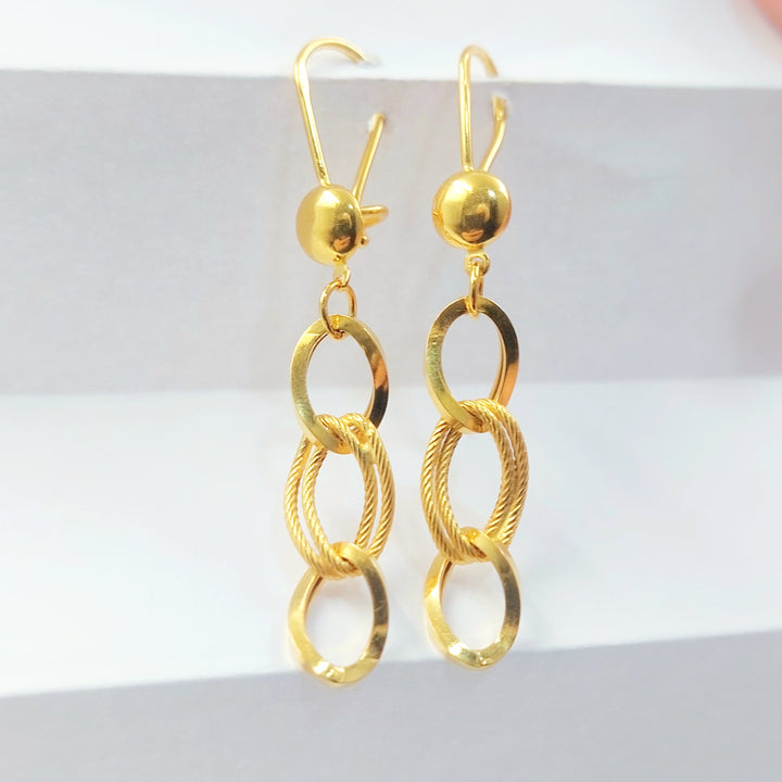 21K حلق فيرنا شنكل-مجوهرات الشيخ سعيد-Saeed Jewelry 