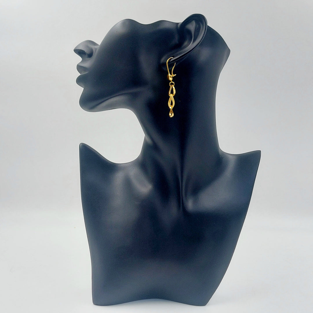 21K حلق فيرنا شنكل-مجوهرات الشيخ سعيد-Saeed Jewelry 