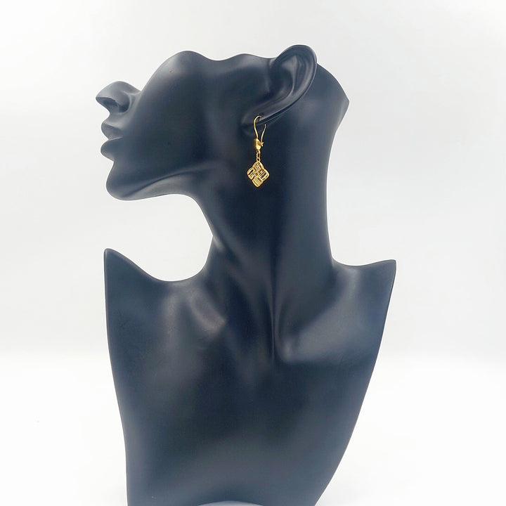 21K حلق شنكل-مجوهرات الشيخ سعيد-Saeed Jewelry 