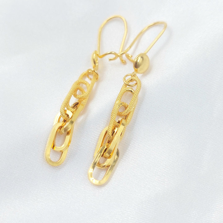 21K حلق فيرنا شنكل-مجوهرات الشيخ سعيد-Saeed Jewelry 