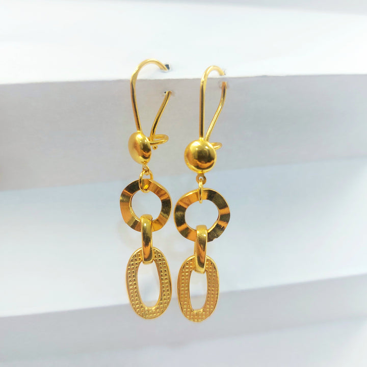 21K حلق فيرنا شنكل-مجوهرات الشيخ سعيد-Saeed Jewelry 