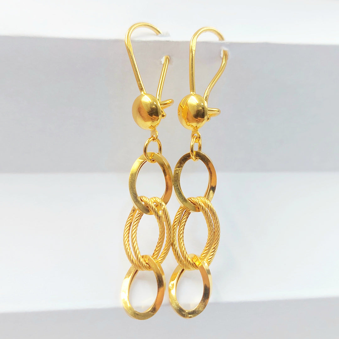 21K حلق فيرنا شنكل-مجوهرات الشيخ سعيد-Saeed Jewelry 