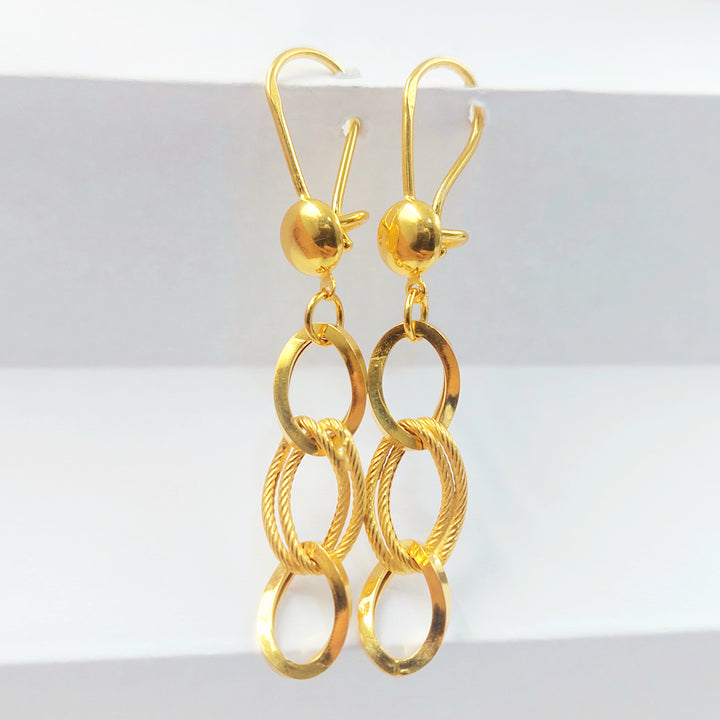 21K حلق فيرنا شنكل-مجوهرات الشيخ سعيد-Saeed Jewelry 