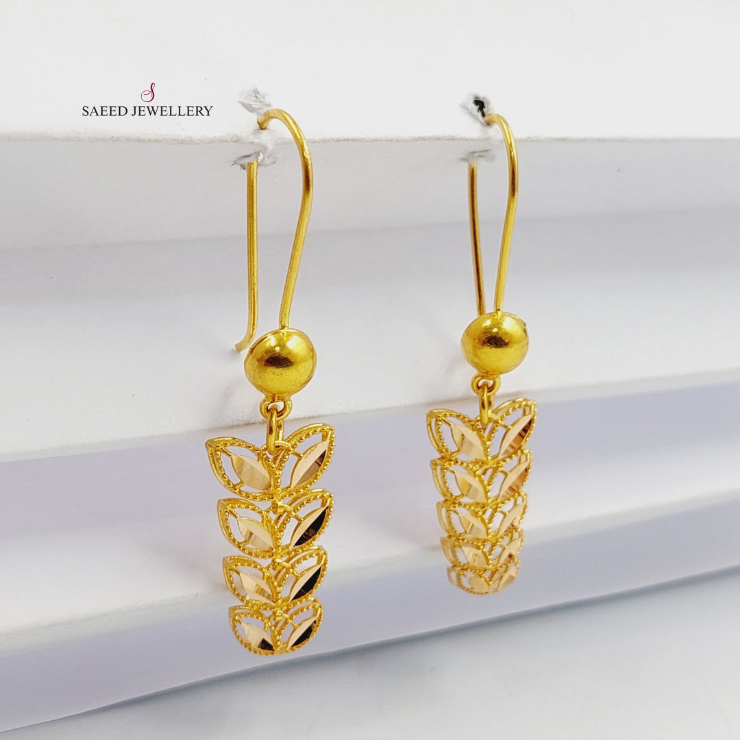 21K Gold Spike Earrings by Saeed Jewelry - Image 1