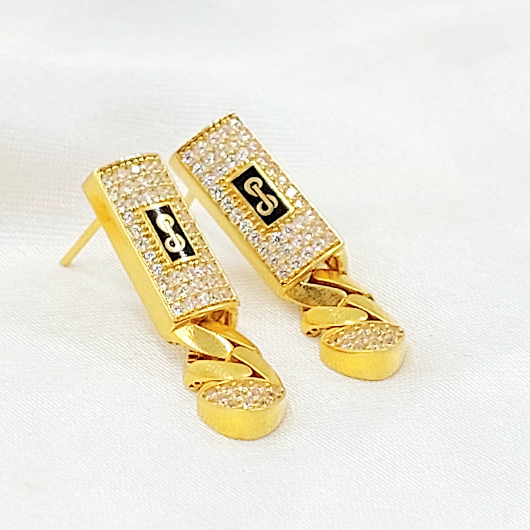 21K حلق اكسترا مرصع-مجوهرات الشيخ سعيد-Saeed Jewelry 