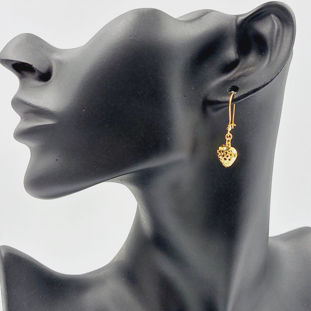 21K Gold Kuwaiti Earrings by Saeed Jewelry - Image 2