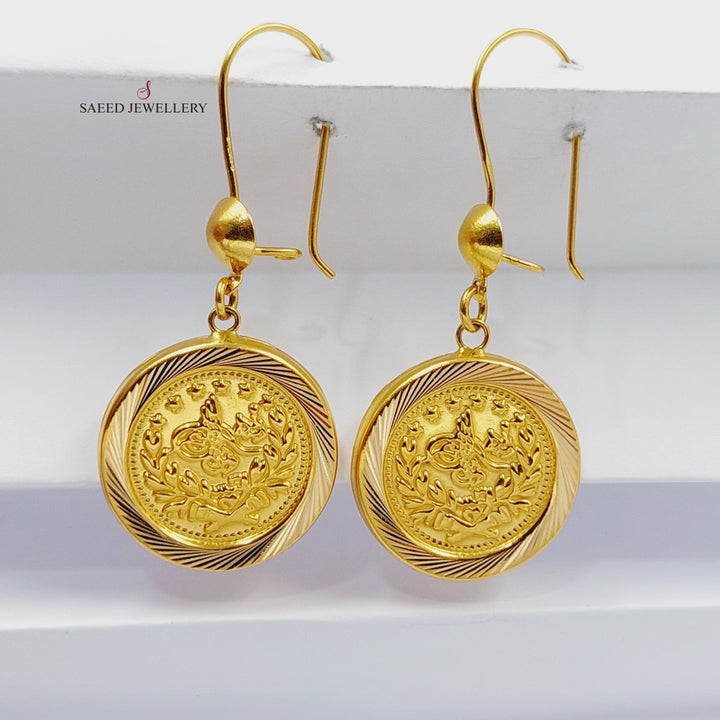 21K Gold Rashadi Earrings by Saeed Jewelry - Image 1