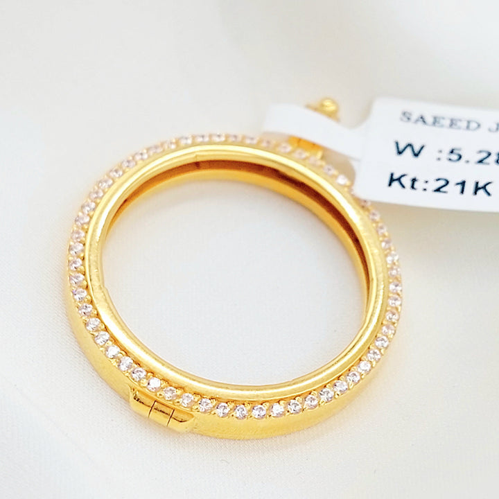21K برواز ليرات رشادي مرصع-مجوهرات الشيخ سعيد-Saeed Jewelry 