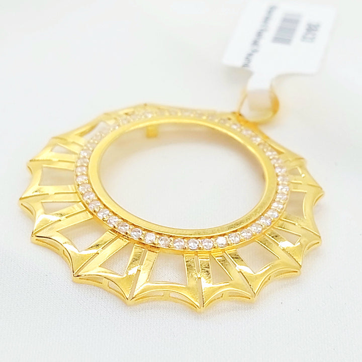 21K برواز ليرات رشادي مرصع-مجوهرات الشيخ سعيد-Saeed Jewelry 