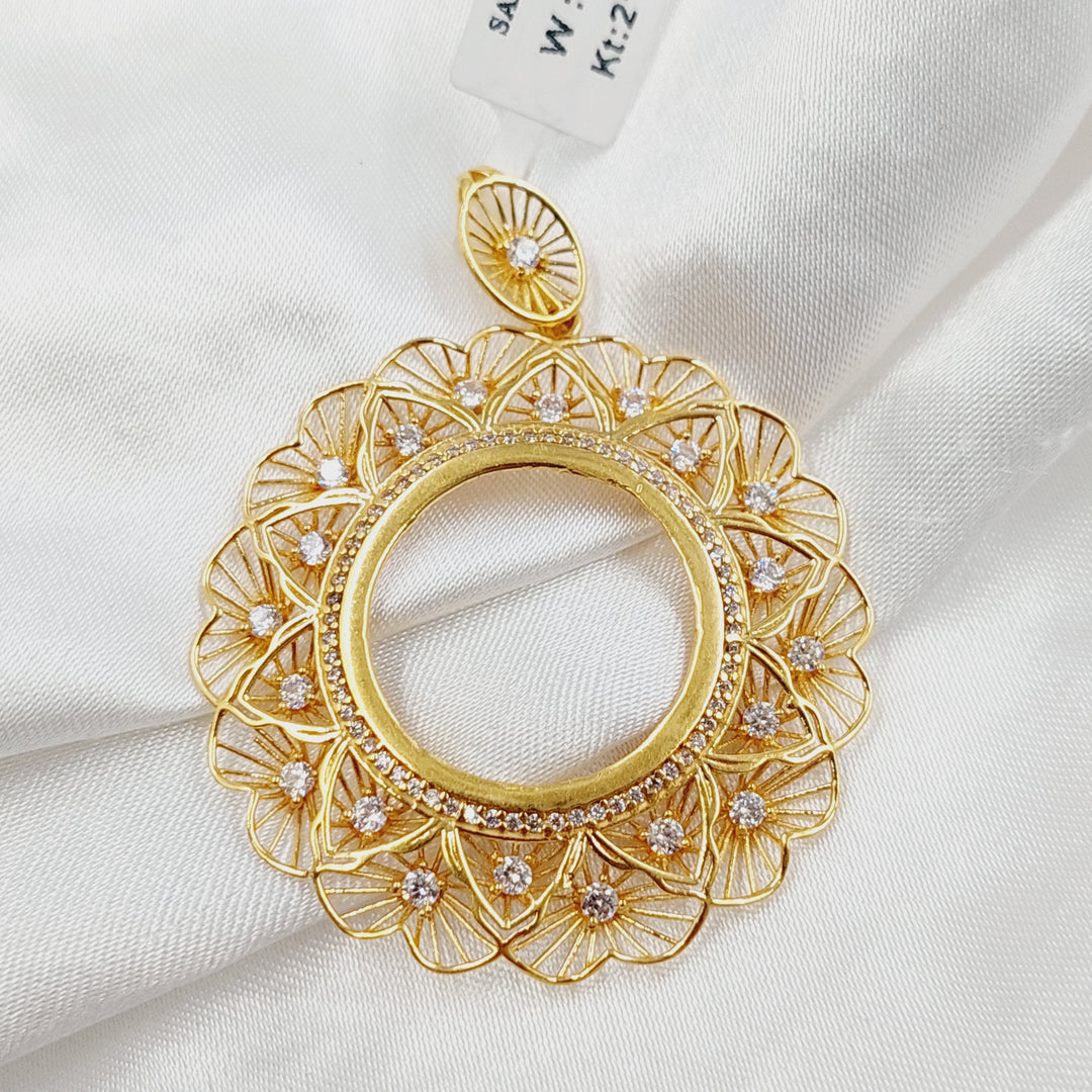 21K برواز رشادي مرصع-مجوهرات الشيخ سعيد-Saeed Jewelry 