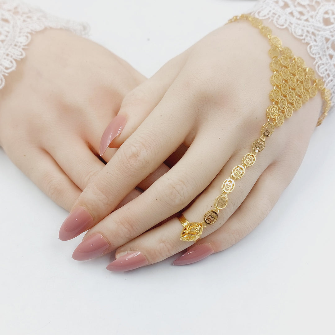 Deluxe Hand Bracelet Made of 21K Gold by Saeed Jewelry 