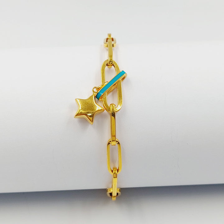 21K كف افعى مينا مرصع-مجوهرات الشيخ سعيد-Saeed Jewelry 