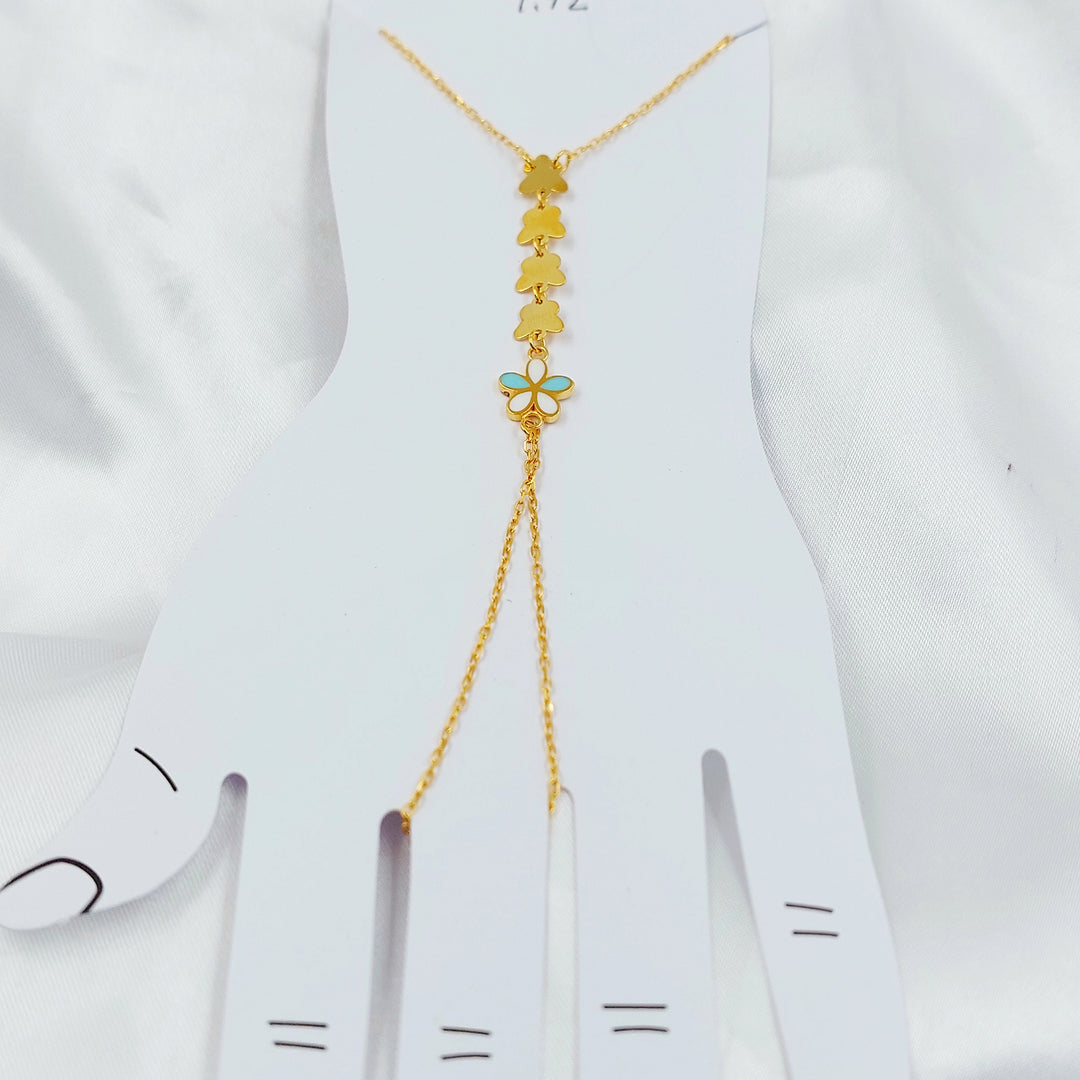 21K كف فراشة مينا-مجوهرات الشيخ سعيد-Saeed Jewelry 