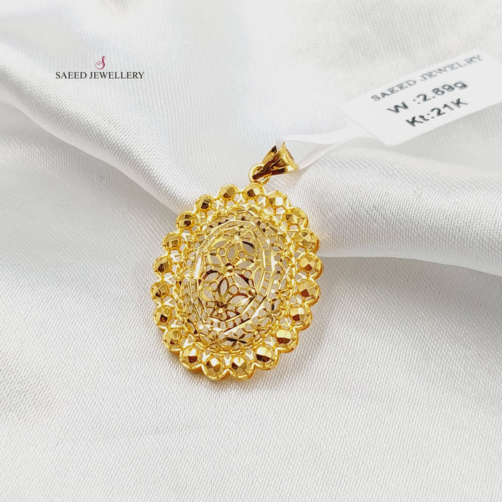 Kuwaiti Hand Bracelet Made of 21K Gold by Saeed Jewelry 