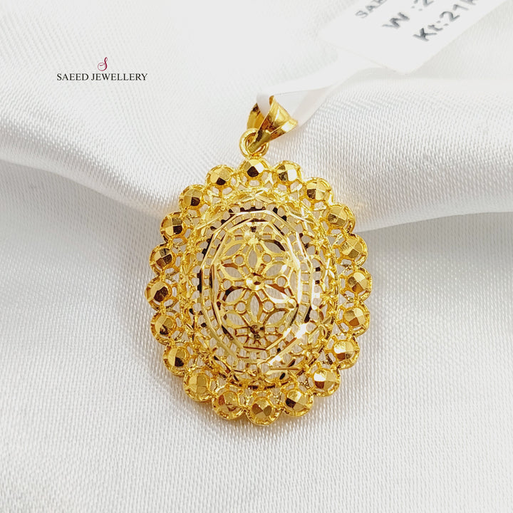 Kuwaiti Hand Bracelet Made of 21K Gold by Saeed Jewelry 