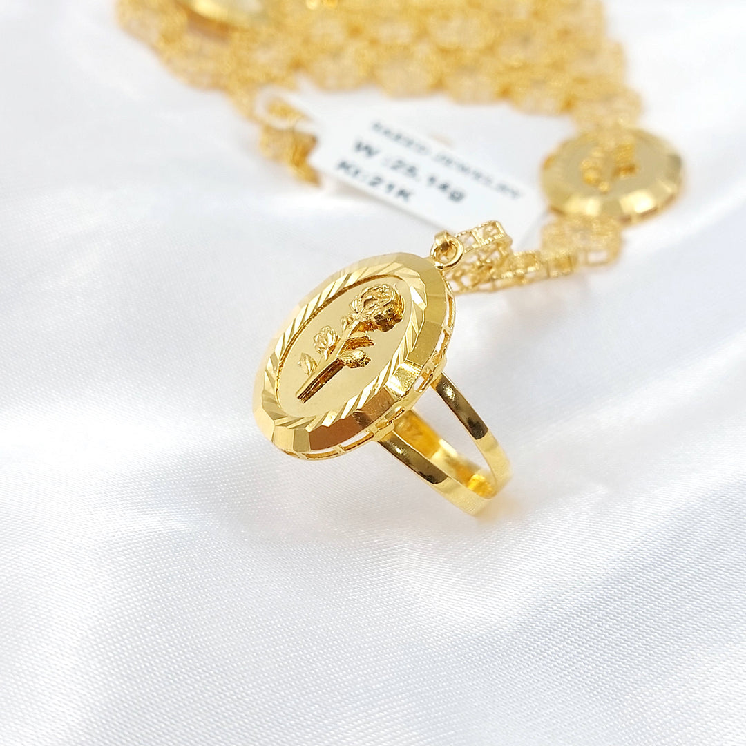 Ounce Hand Bracelet Made of 21K Gold by Saeed Jewelry 