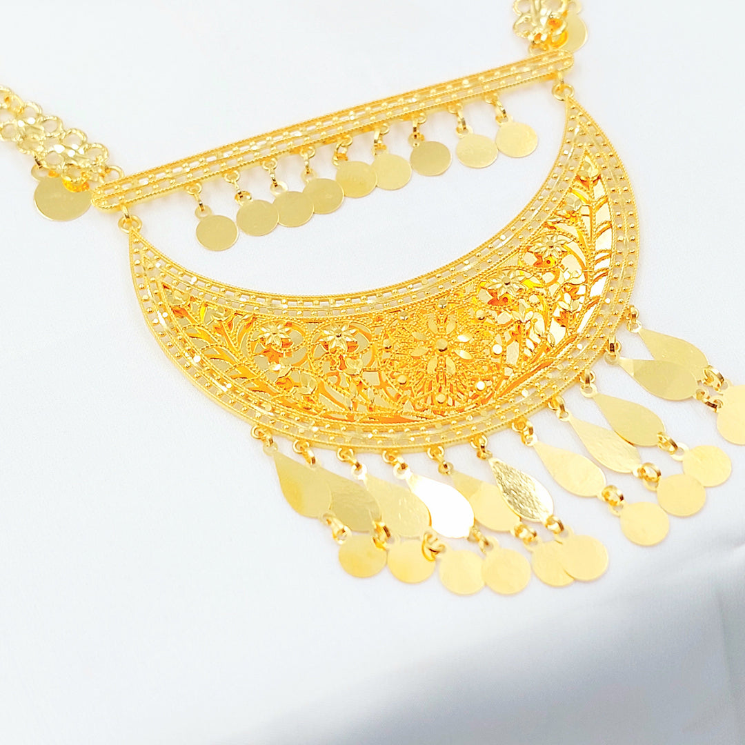 Deluxe Long Necklace Made of 21K Gold by Saeed Jewelry 