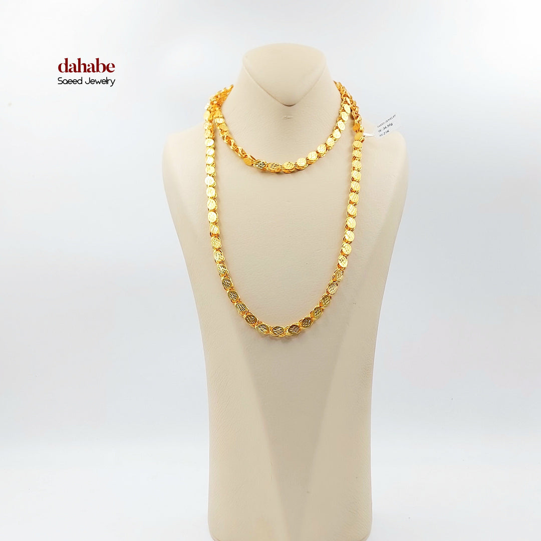 21K شال جرير حلبي-مجوهرات الشيخ سعيد-Saeed Jewelry 