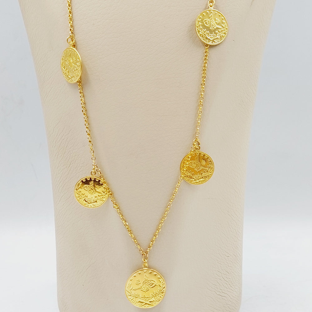 21K Gold Rashadi Dandash Long Necklace by Saeed Jewelry - Image 2