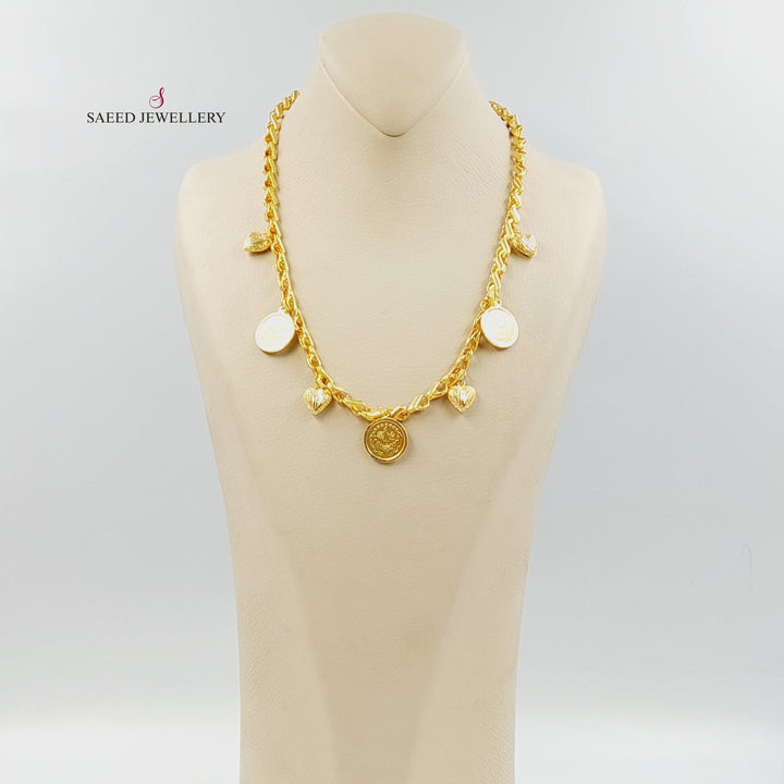 21K عقد قشرة رشادي-مجوهرات الشيخ سعيد-Saeed Jewelry 