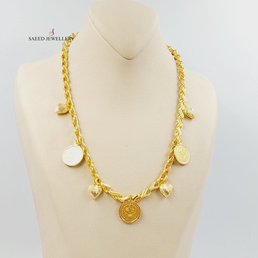 21K عقد قشرة رشادي-مجوهرات الشيخ سعيد-Saeed Jewelry 