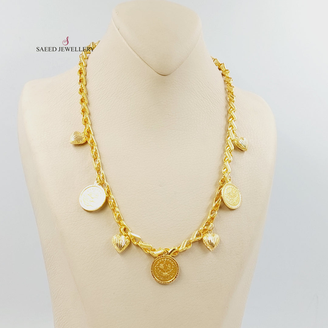 21K عقد قشرة رشادي-مجوهرات الشيخ سعيد-Saeed Jewelry 